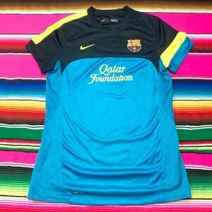 2012 2013  Nike Barcelona FCB Training Shirt Jersey Men's M Blue Football Soccer